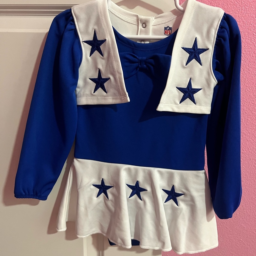 Toddler Dallas cowboys cheer outfit